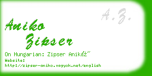 aniko zipser business card